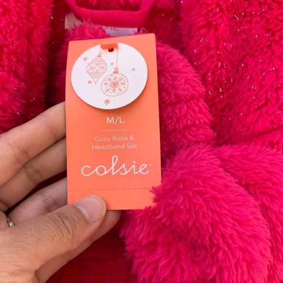 Colsie Pink Robe for Women Size Medium/Large - Picture 7 of 9